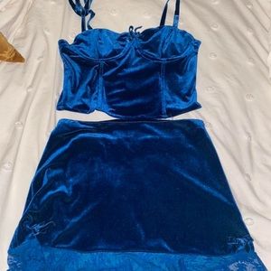 Sugar thrillz midnight blue set 🦋🪺🌚